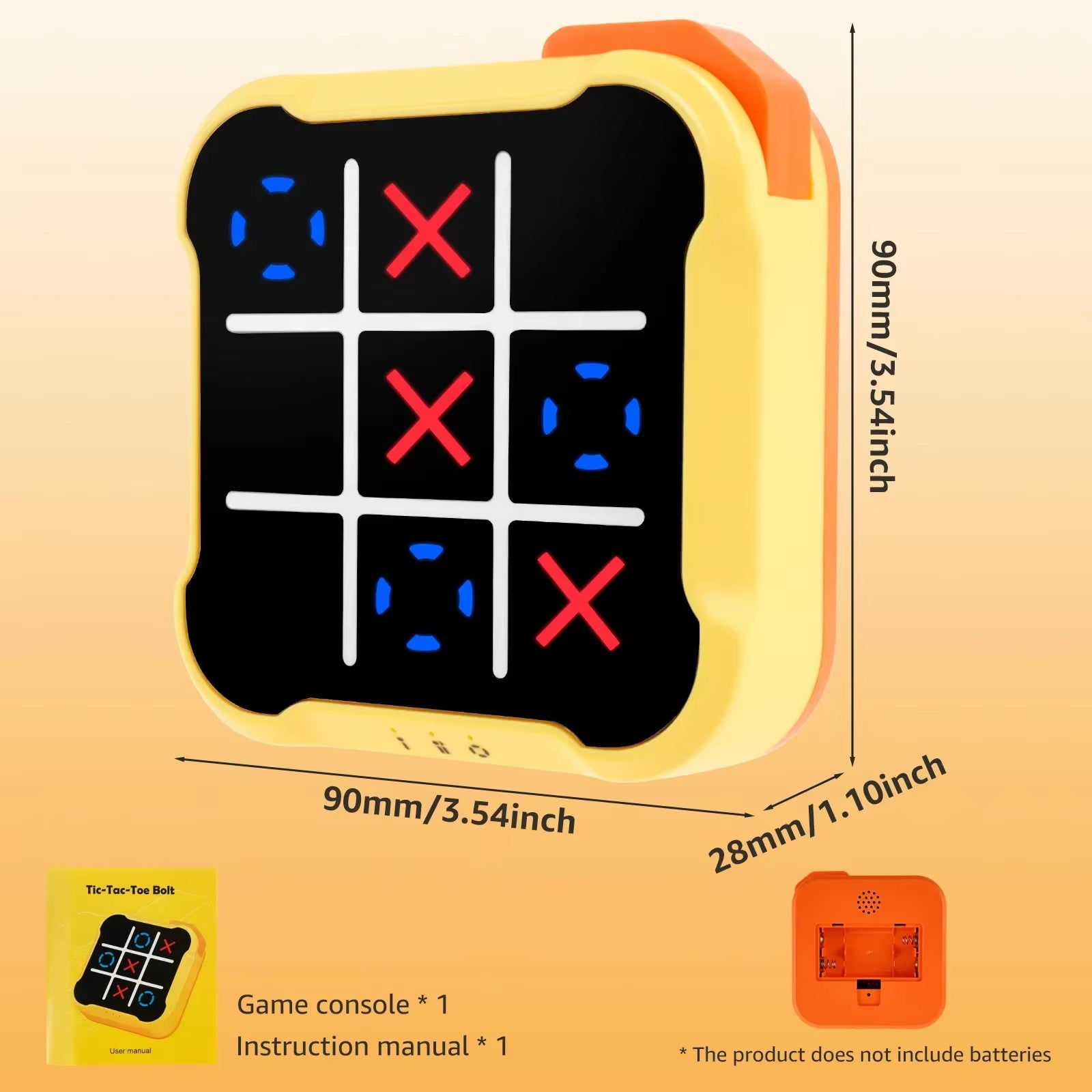 Tic Tac Toe Game  Electronic Toy  Portable Travel Game